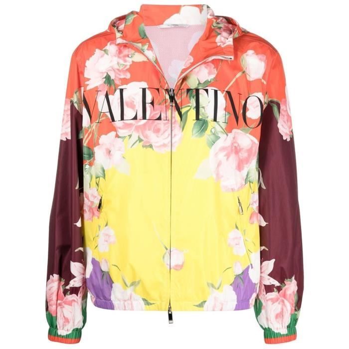 VALENTINO HOMME VV0CI3687F8G57 MULTICOLORE POLYAMIDE BLOUSON Noir