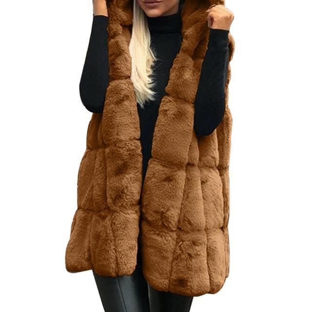 Gilet doublé fourrure femme hotsell