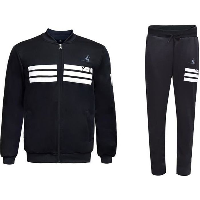 Time Is Money Rasta Rayure Hommes Survêtement Ensemble Capuche & Jogging, Urban