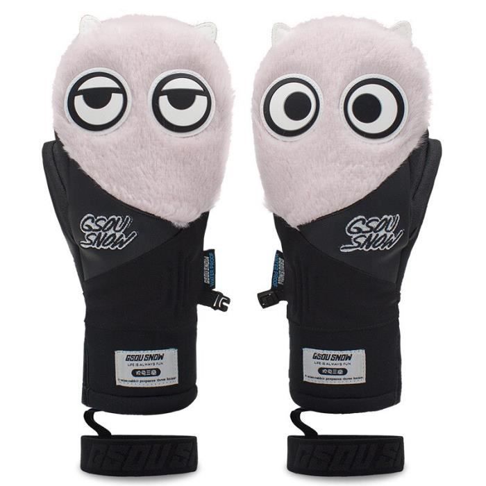 Gants De Ski Enfants Chauds - Renne - Moufles Imperméables Antidérapantes 4-8 Ans