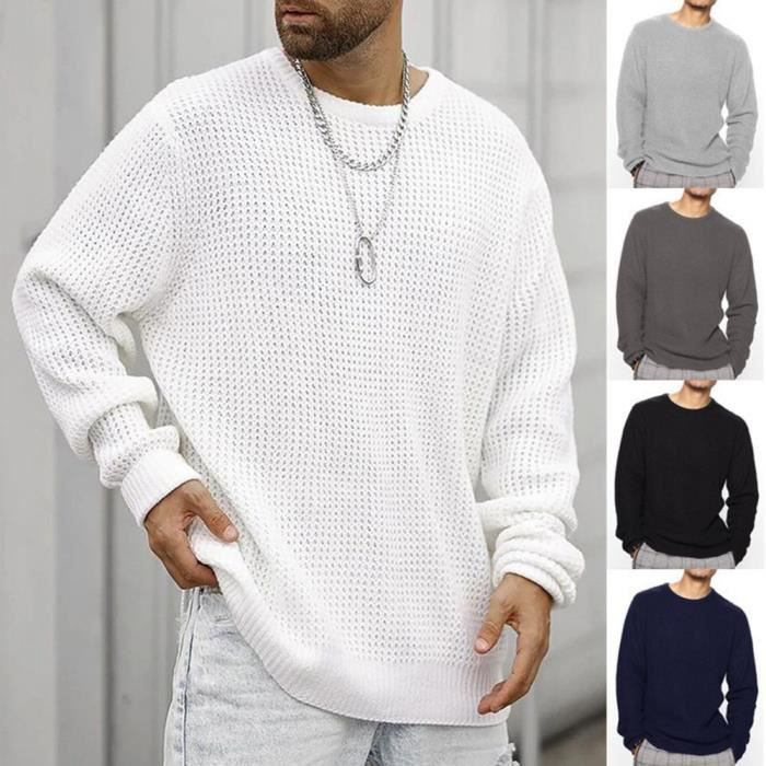 Pull homme en maille on sale