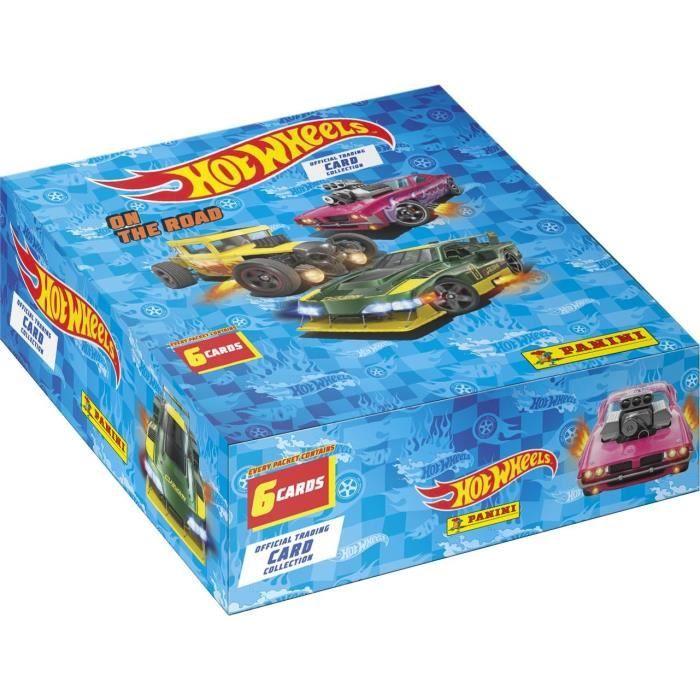Boîte De Stickers PANINI Hot Wheels TC 005146BOX24F – 24 Pochettes + 1 Carte Édition Limitée