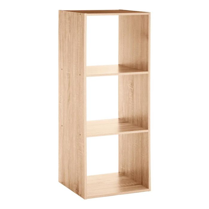 Étagère 3 Cases Mix nModul 100cm Naturel Étagère 3 Cases Mix nModul 100cm Naturel