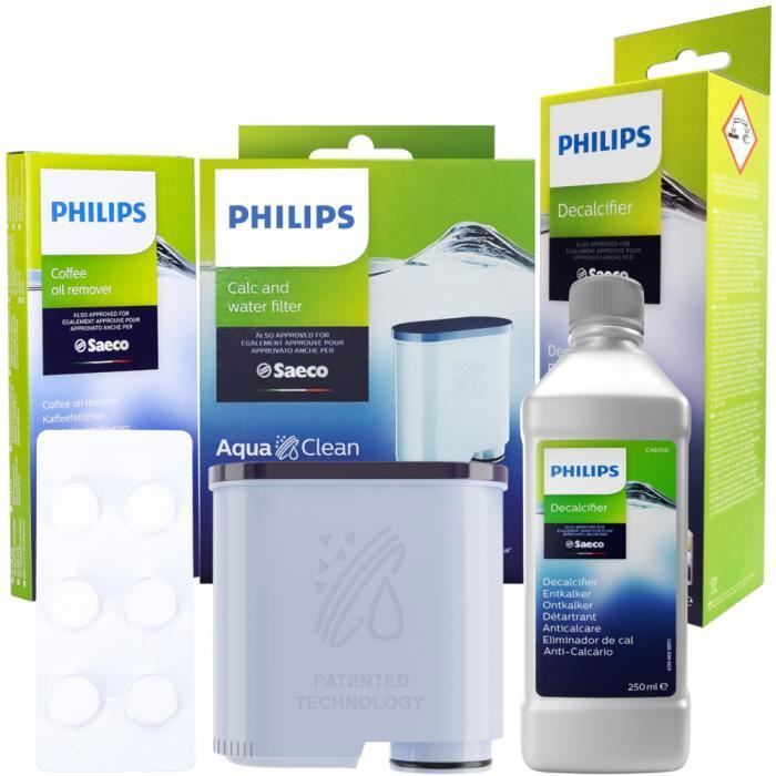 Philips AquaClean CA6903/10 – Filtre à Eau Anti-Calcaire Pour Machine Expresso, Jusqu'à 5000 Tasses Sans Détartrage
