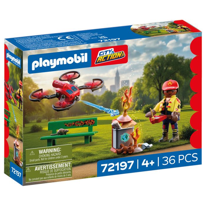 Playmobil City Action 72197 Drone d'extinction des pompiers