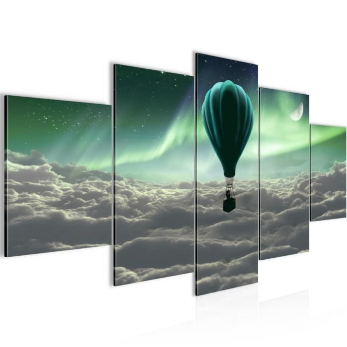 Feeby Tableau Décoration 200x100 Cm Graffiti Banksy Street Art Toile 5 Parties Tableau Moderne Photo Chambre à Coucher Mural Maid Gris