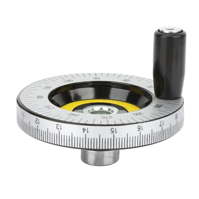 Poignée rotative professionnelle à 3 rayons, accessoires pratiques for fraiseuse, roue à main en bakélite, broyeur de conception à ondulation ronde