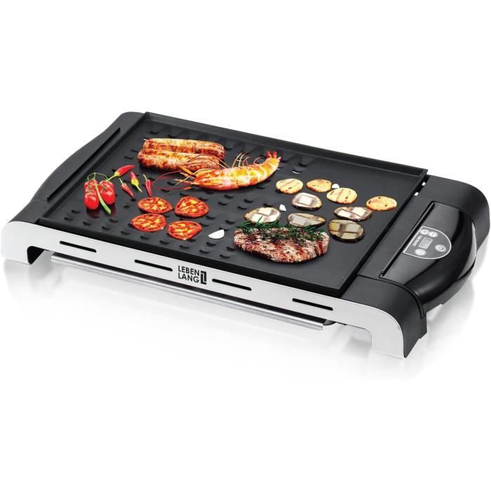 Barbecue Avec Thermostat Digital - Plancha Pour Balcon Et Intérieur | Plaque De Gril Teppanyaki