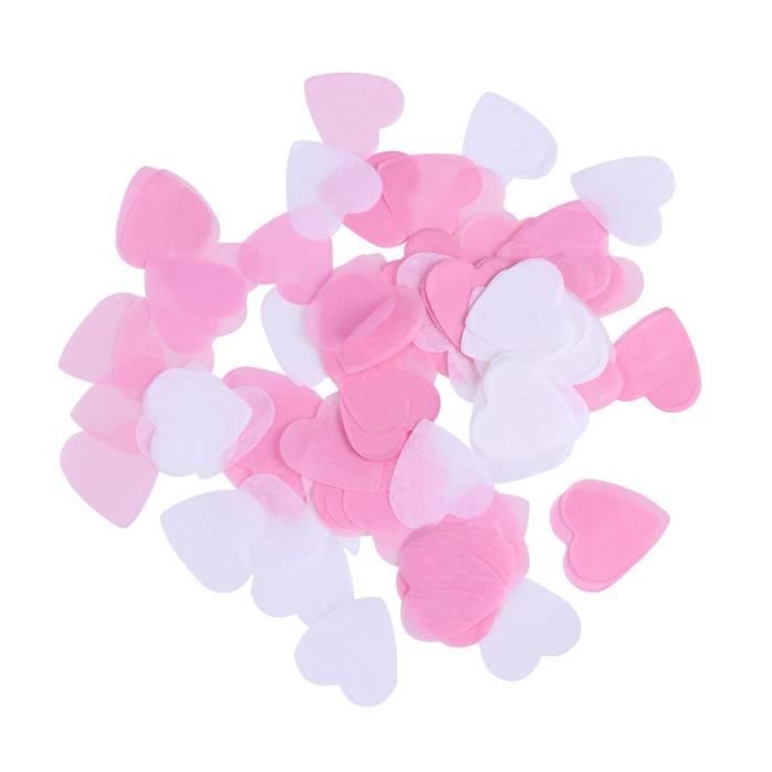 Confettis De Fete Confetti De Table De Mariage En Papier Rose Et Blanc Jetant Des Confettis Achat Vente Confettis Confettis De Fete Confetti De Cdiscount