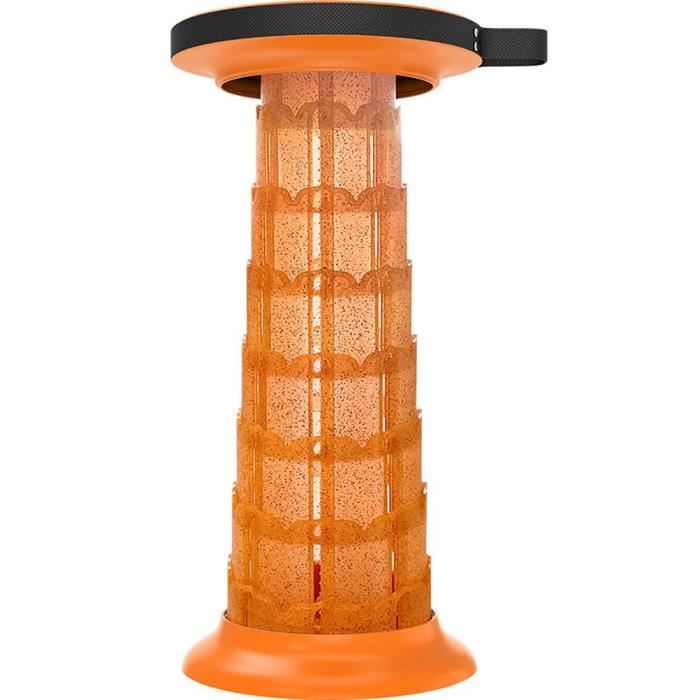 Tabouret Pliable Télescopique Léger - Siège Portable Réglable De 17 à 70cm - Idéal Camping, Randonnée Ou Festivals