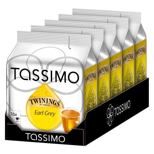 Tassimo Twinings Earl Grey 5 x 16 dosettes - Cdiscount Au quotidien