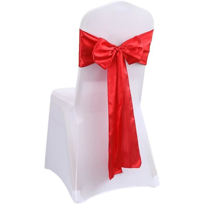 Lot De 10/20/30/50/100 Rubans En Satin Pour Nœuds De Chaise – Décoration Mariage, Anniversaire & Événements Élégants