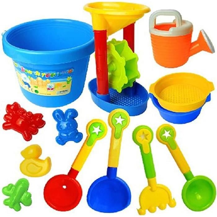 Ensemble de jeu de sable pour enfants, bac de rangement empilable étanche, bac sensoriel portable avec couvercle