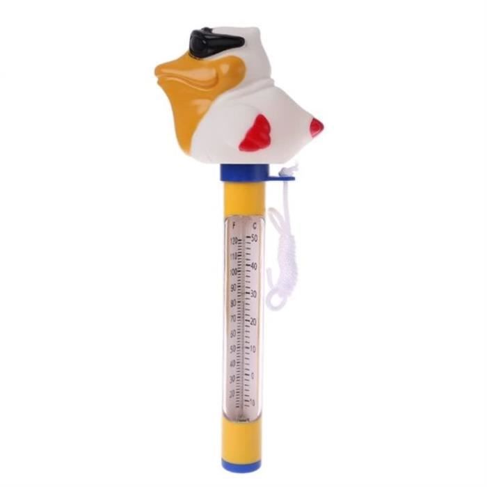 Thermomètre Flottant Pour Piscine Et Spa - Design Animaux Mignons, Grande Lecture, Avec Corde - 11