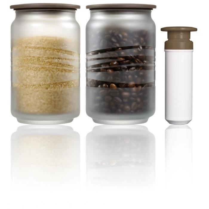 bocaux en verre sous vide 750ml x 2 cofispot vacuumsaver 9 x 15 cm cdiscount maison