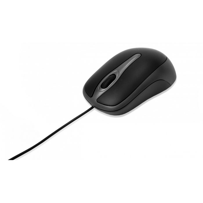 Souris USB Optique - Verbatim - Noir - Filaire - Optique - Ergonomique