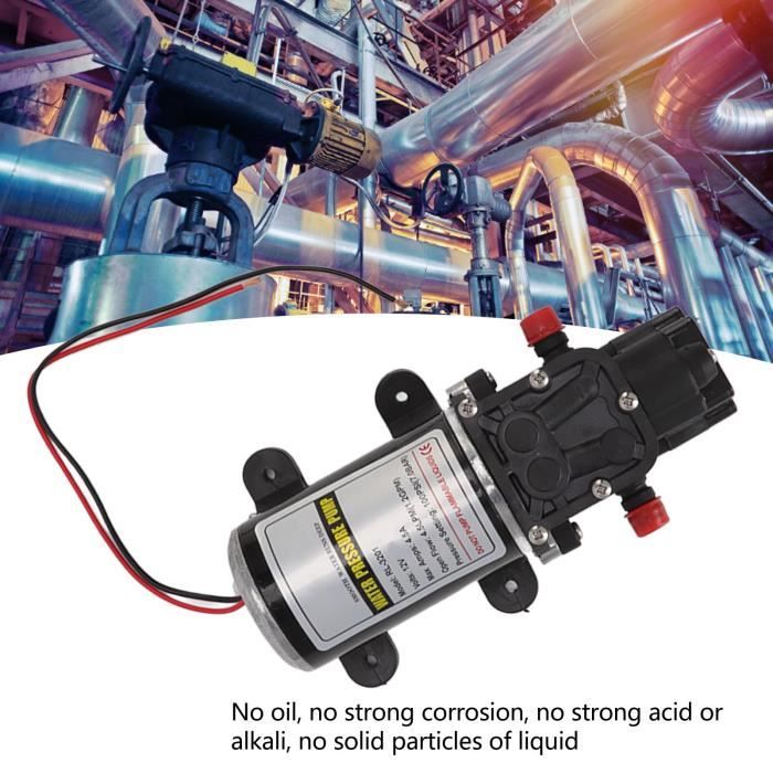 Pompe à Eau Auto-amorçante 130 PSI - 12V, 72W, Débit 6L/min - Pour Usage Domestique Et DIY