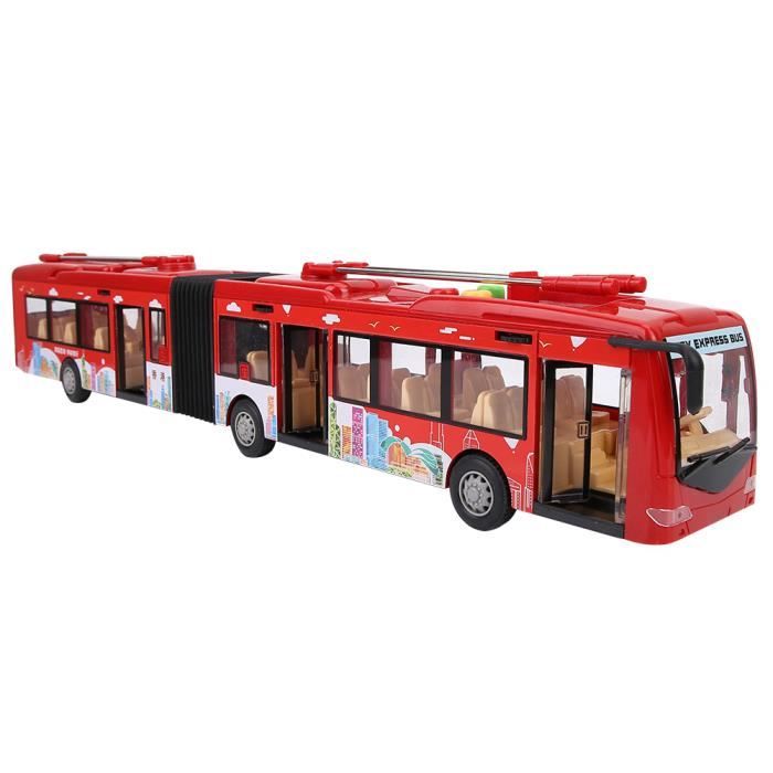 VGEBY Bus jouet Jouet de Bus pour Enfants, Bus Inertiel de Double Festival  de Musique LéGèRe de Narration jouets talkie-walkie