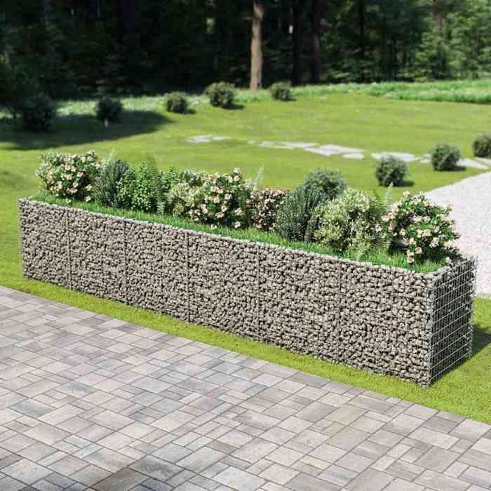Vidaxl Lit surélevé à gabion - vue 4