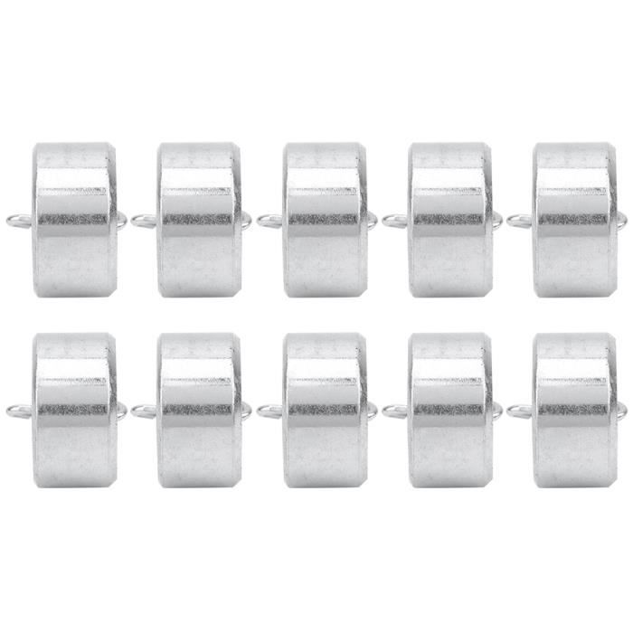 Lot De 10 Poids De 50g Pour Expériences De Physique - Avec Crochets Et Anneaux En Fer - Idéal Pour Écoles, Démonstrations Scientifiques - 9