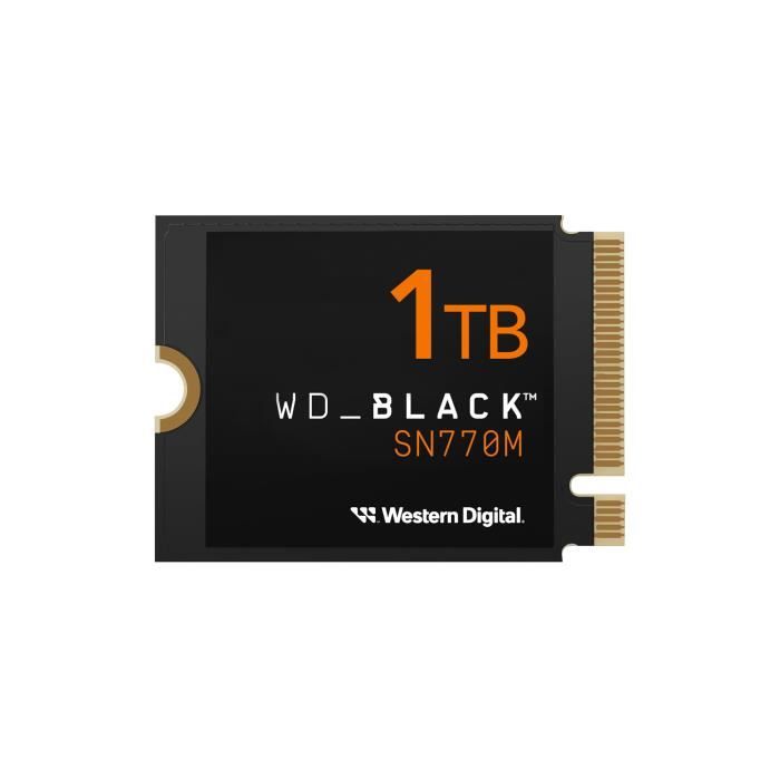 SSD NVMe M.2 2230 - WESTERN DIGITAL - SN770M - 1 To - 4900 Mo/s - 5150 Mo/s