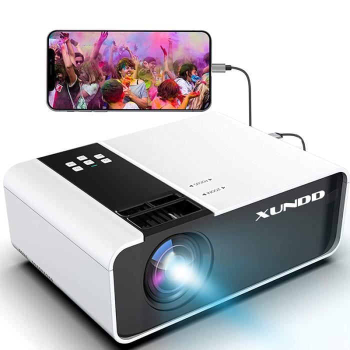 OLY MAGIC Vidéoprojecteur HD Supporte 1080P Mini Projecteur 4500