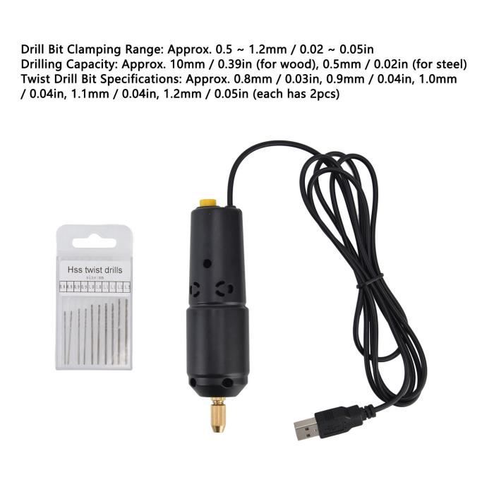 Milleplus-Perceuse à résine Perceuse en résine Mini USB bricolage ...