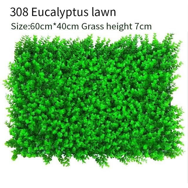 GAZON ARTIFICIEL,BPanneau de gazon artificiel 40x60CM, fausse plante, enceinte de pelouse en