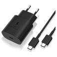 Chargeur Rapide 25W + Cable USB-C USB-C pour Lenovo Tab P11 Pro TB-J706F 11.5" - Noir - Yuan Yuan-1