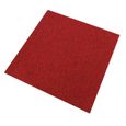 Dalle de Moquette Ultra-Résistant Couleur Rouge Ecarlate, Paquet de 20 Dalles de 50cm x 50cm (Superficie de 5m²)-1
