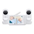 Ecoute bébé VM 35 T 2 CAM VIDEO  MAX ECRAN 5""avec 2 camera Zoom - Ecran partagé - Temperature - T-Walkie - MOTOROLA-1