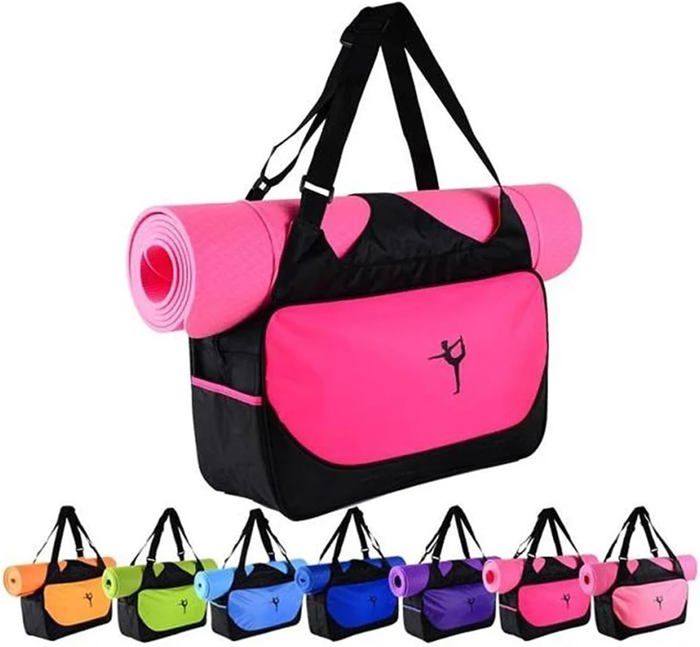 Grand Sac Mandala Pour Transporter Mat De Yoga Indien Avec Bandoulière