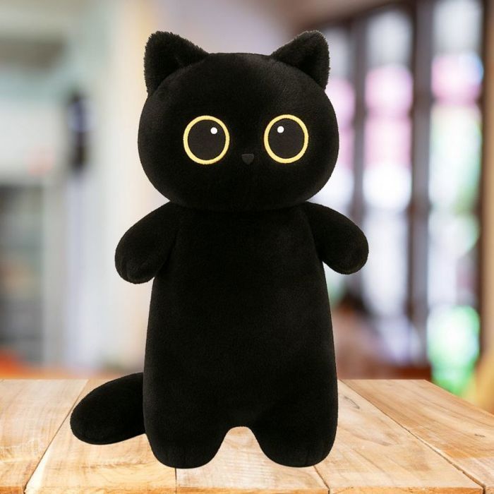 Peluche chat noir - Chaton Frisette - Le petit Souk