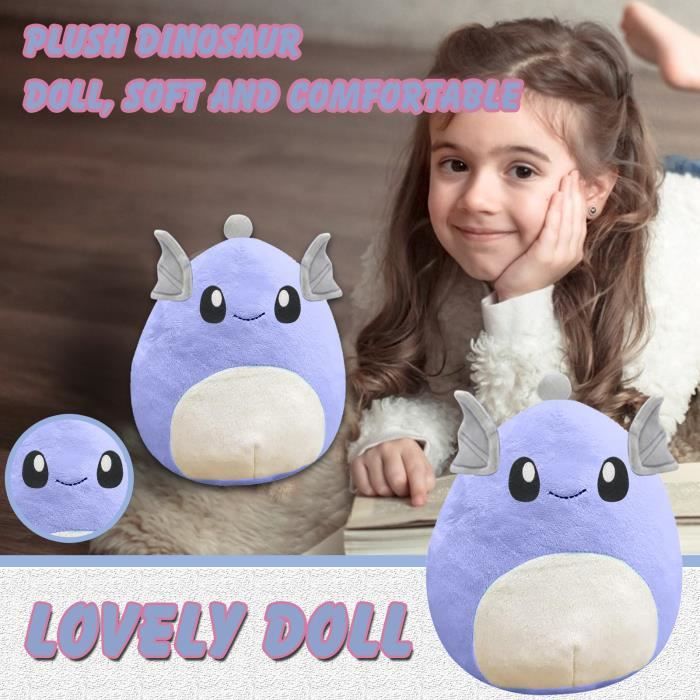 Peluche Requin Chien Mignon LuLezon - Shark Puppy Bleu 28x28x14 Cm - Cadeau Adorable Enfant Adulte