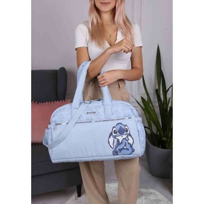 DISNEY Stitch Sac de voyage spacieux, sac bleu 51x16x31 cm