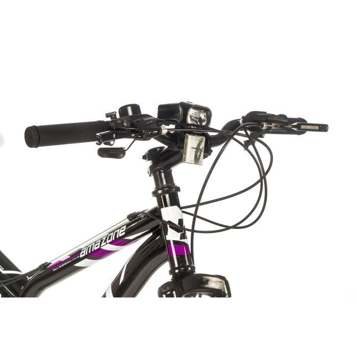 Vélo VTT 27,5'' Femme - Cadre Aluminium - Fourche Télescopique - Double  Freins à Disques - 21 Vitesses Shimano - Cdiscount Sport