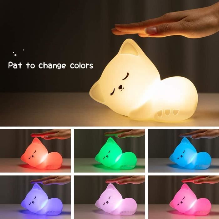 Veilleuse Tactile Rechargeable En Bois - Lampe De Chevet Dimmable, Pour Chambre D'enfant Ou Adulte
