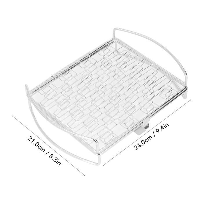 Grille Ronde Inox 18cm Accessoire Barbecue - Grille Cuisson Empilable Et Multifonction