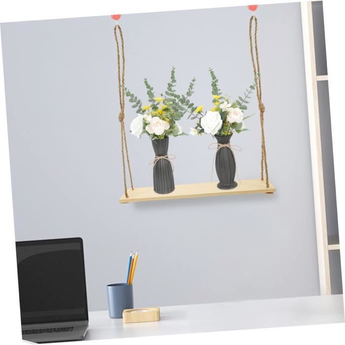 Lot De 2 Étagères Murales Bohèmes En Bois - Étagères Flottantes Arc-en-Ciel Pour Décoration Salon, Chambre Ou Salle De Bain