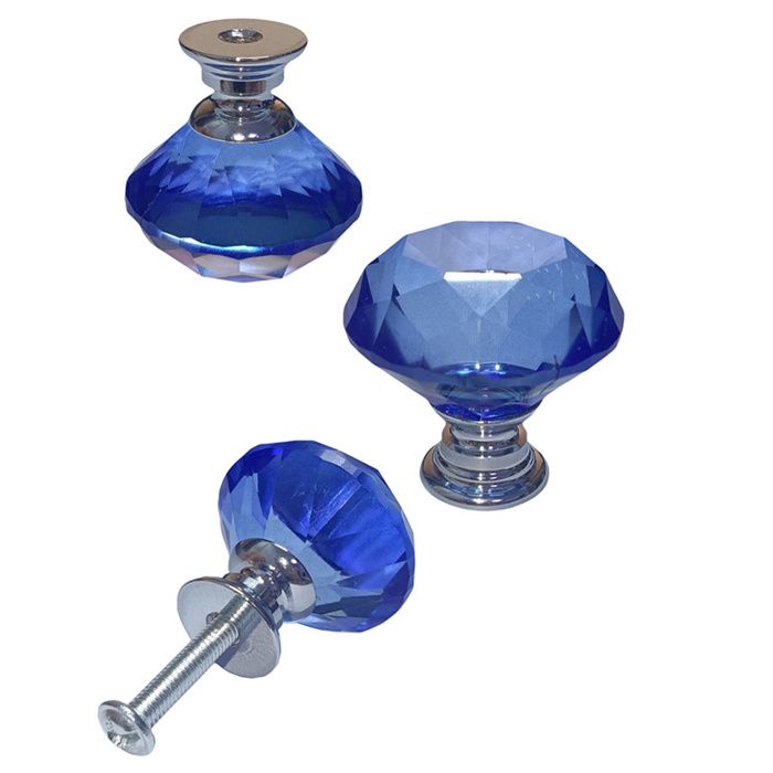 Poignées De Tiroir En Cristal – Lot De 3 – Pour Cuisine Et Armoires – Alliage De Zinc