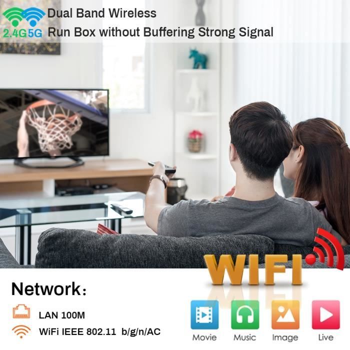 Bouchon UE - Boîtier décodeur TV Android HD IPTV 1080P-3D, 128 ghz-4K-HD,  lecteur multimédia connecté avec ca - Cdiscount TV Son Photo