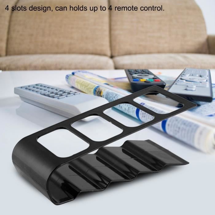 Organisateur De Télécommandes – 3 Pièces Noires Antidérapantes, Pour TV, Climatisation, Rangement Salon Pratique