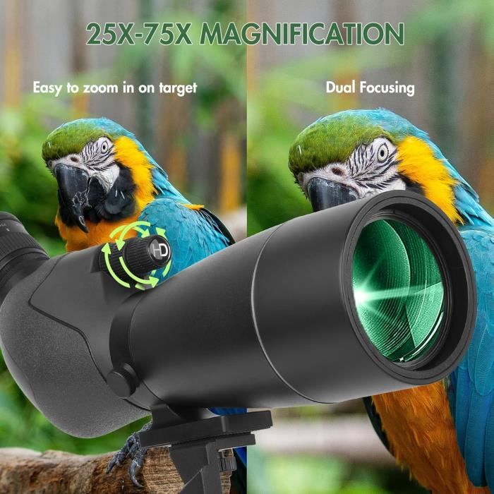 BOSSDUN LongueVue Télescope Ultra HD 2575X70 avec Double Mise au — free download