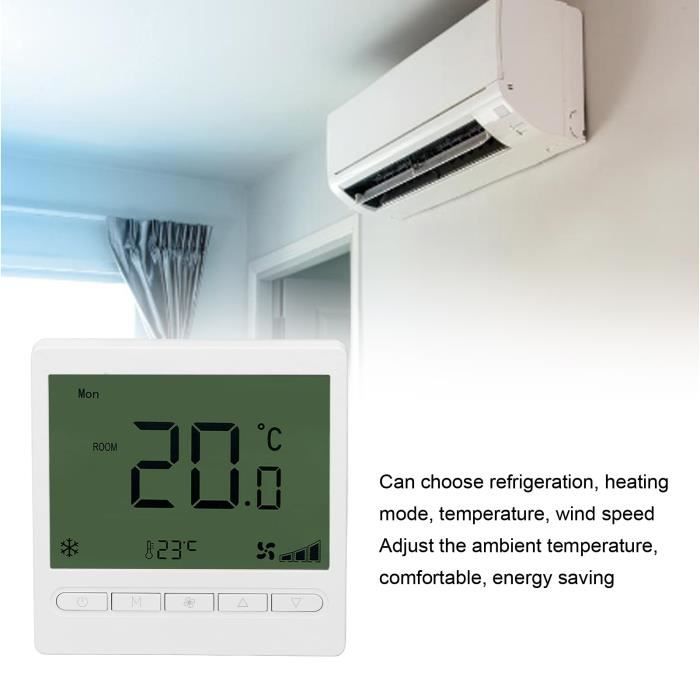 YID Thermostat intelligent pour ventilo-convecteur Thermostat