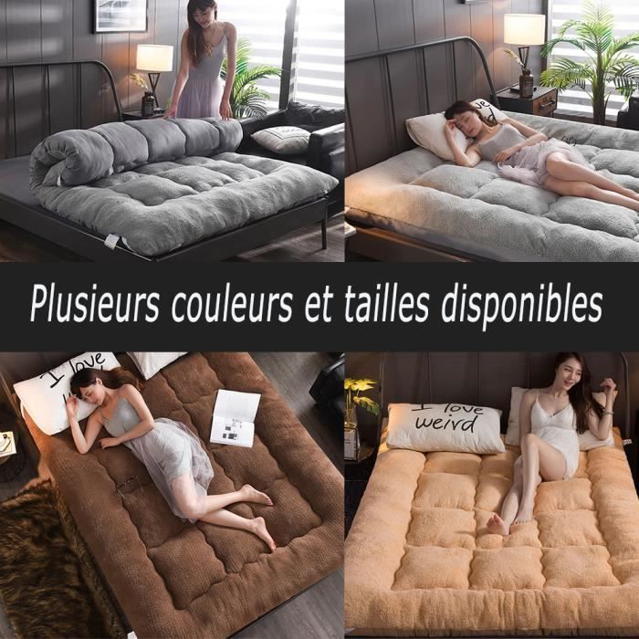 MLHK Matelas De Sol Futon Japonais Épais Pliable 90x200cm - Confort Tatami Portable