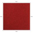 Dalle de Moquette Ultra-Résistant Couleur Rouge Ecarlate, Paquet de 20 Dalles de 50cm x 50cm (Superficie de 5m²)-3