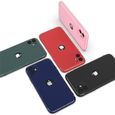 Pack Coque pour iPhone 13 (6,1) Matte Bleu Marine + 1 Verre trempé-3