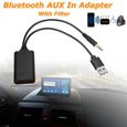 Car Module Bluetooth Sans Fil Adaptateur Musique Récepteur Auxiliaire Aux Audio Usb 3.5Mm Prise Pour Bmw E90 E91 E92 E93-3
