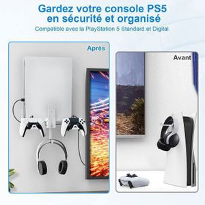Support Casque Gaming RGB – Rangement Manettes PS5, Xbox, Switch, ABS Robuste & Élégant