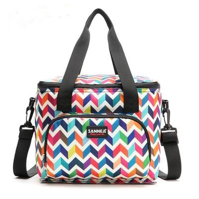 Sac Isotherme Réutilisable 10L - Tissu Oxford Noir - Pochettes Multiples - Pour Déjeuner, Pique-nique, Bureau